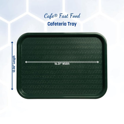 Bandeja Carlisle FoodService Products CT121608 Cafetería/Comida Rápida Estándar, 12" x 16", Verde Bosque