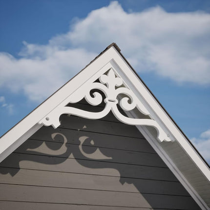 Pitch Finley Architectural Grade PVC Gable Pediment, 72"W x 15"H x 1"P (5/12)