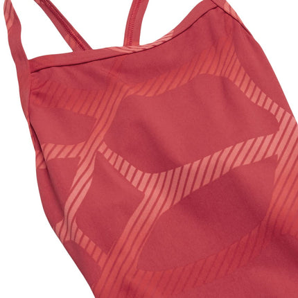 Arena Spider Light Drop Back MaxLife One Piece Swimsuit, Red - Red, 22