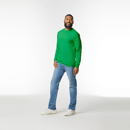 Gildan Men's Heavy Cotton Long Sleeve T-Shirt, Style G5400, 2-Pack, Irish Green, XXL (Pack of 2)