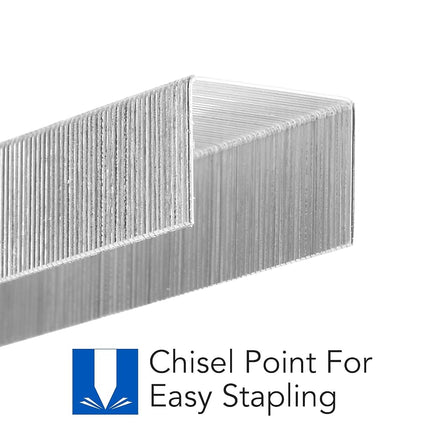 Swingline Optima Staples Heavy Duty 3/8" Length No Paper Jam 125/Strips, 2500/Box, 1 Box (35550)
