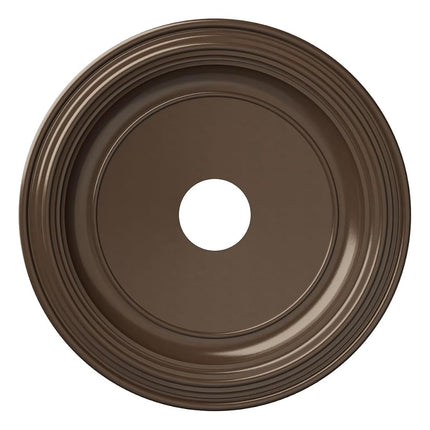 Ekena Millwork CMP19TRCCO - Traditional Thermoformed PVC Roof Medallion (fits awnings up to 11 1/2 inches), 19 inch OD x 3 1/2 inch ID x 1