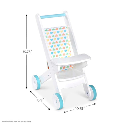 Melissa & Doug Mine to Love Wooden Play Stroller