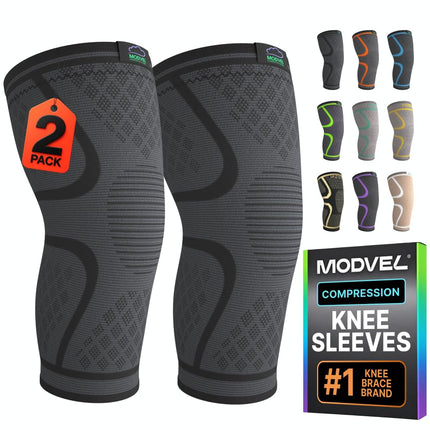Modvel Knee Brace Compression Sleeve 2-Pack for Me