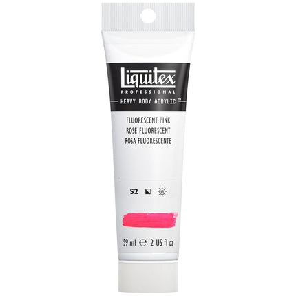 Pintura Acrílica Profesional de Cuerpo Denso Liquitex, Tubo de 2 oz (59 ml), Rosa Fluorescente