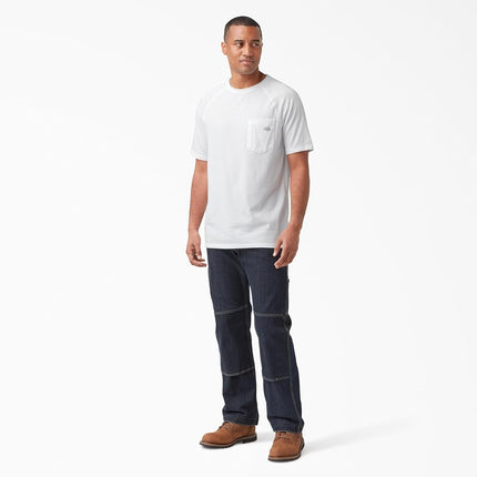 Camiseta Dickies de manga corta con bolsillo y refrigeración para hombre, color blanco, talla 2XL Big & Tall