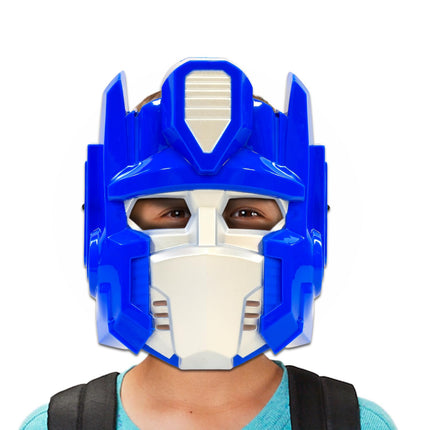 Set de 2 máscaras de Transformers para niños - Incluye máscaras de Optimus Prime y Bumblebee para disfrazarse y jugar, además de pegatinas y más | Accesorios de disfraz de Transformers