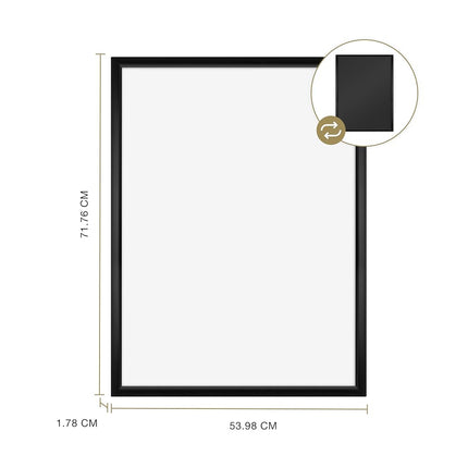 MCS Puzzle Frame 51x68.5 cm (20x27 in) Black for Finished Puzzles, Vertical & Horizontal Wall-Mounted Large Pictures Frame for Display & Preservation (1-Pack)