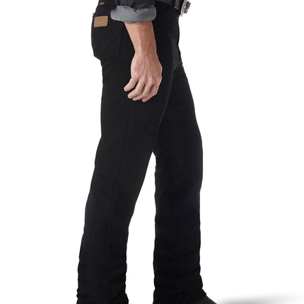 Wrangler Men's Cowboy Cut Slim Fit Jean Jeans, Shadow Black, 33W / 30L