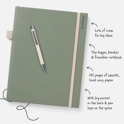 IF Bookaroo Bigger Things Notebook Journal - Turquoise