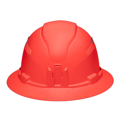Klein Tools 60861BR Hard Hat, Vented, Full Brim Style, Padded, Self-Wicking Odor-Resistant Sweatband, Orange