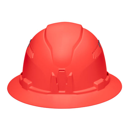 Klein Tools 60861BR Hard Hat, Vented, Full Brim Style, Padded, Self-Wicking Odor-Resistant Sweatband, Orange