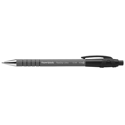 Paper Mate Flex Grip Rt 1.0Mm Pen, Black 12-Pack
