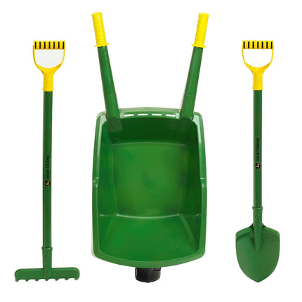 John Deere Kids Wheelbarrow Set, 78 cm Length