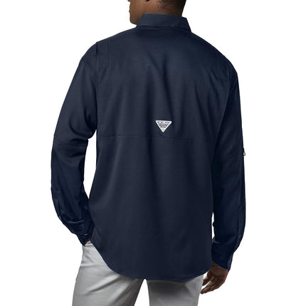Columbia Men's Tamiami II Long Sleeve Shirt, Collegiate Navy, X-Large Tall