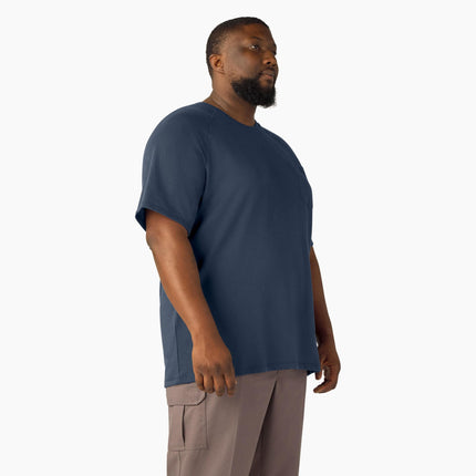 Camiseta Dickies de manga corta refrescante con bolsillo para hombre, azul marino oscuro, 3XG Grande Alto