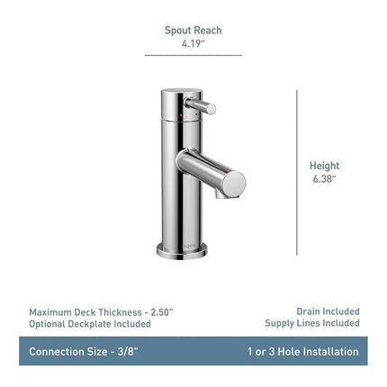 Moen 6190BG Align Bathroom Faucet, Brushed Gold