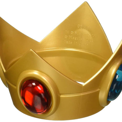 Disguise Women's Nintendo Super Mario Bros.Princess Peach Crown Costume Accessory, Gold/Red/Green, One Size, Gold/Red/Green, One Size