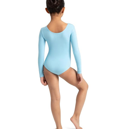Capezio Long Sleeve Leotard - Girls, Light Blue, Large