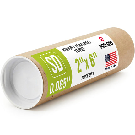 Paclord 2" x 6" Reinforced Kraft Paper Mailing Tub