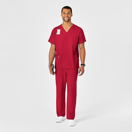 WonderWink Multi-Cargo Pant, Red, Medium