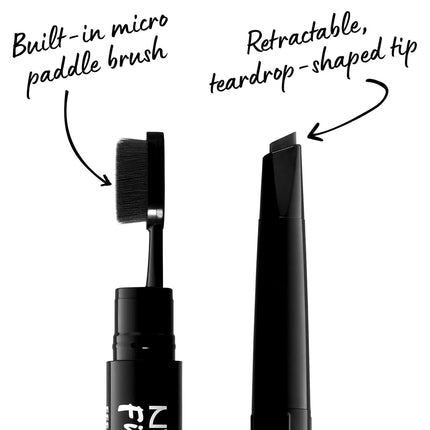 NYX Professional Makeup Fill and Fluff Eyebrow Pomade Pencil - Black