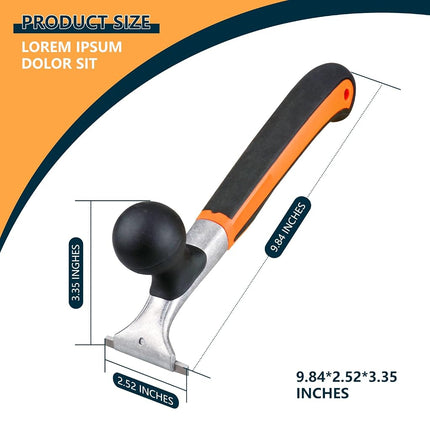 Premium Ergonomic Carbide Scraper Tool,2.5-inch,Heavy-Duty Paint Scraper, Wood and Floor Scraper for Removing Varnish, Glue, Rust, Paint, Resin, Dry Glaze, Stains, Putty, and Scratches
