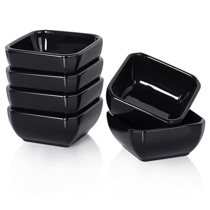 Delling Square Porcelain Ramekins - Oven Safe, Set