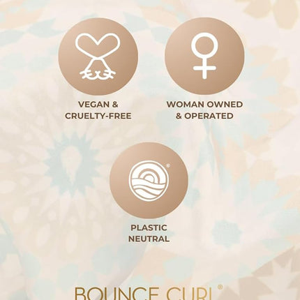 Bounce Curl Reversible Satin Hair Bonnet, Satin Adjustable Band, Frizz-Reducing Night Cap for Wavy, Curly & Coily Hair