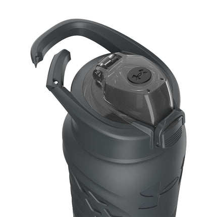 Botella de agua Under Armour de acero inoxidable de 700 ml, aislada, gancho de mosquetón de fácil transporte, a prueba de fugas, para niños y adultos, todos los deportes, gimnasio