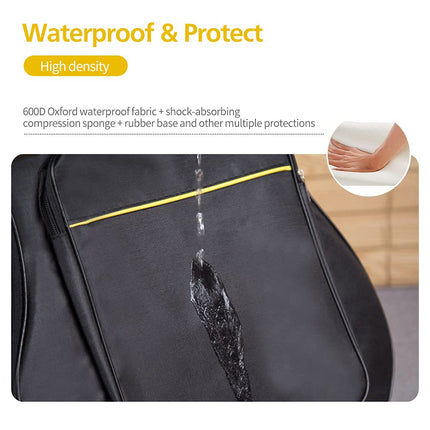 Mdvora 1 Pack Guitar Bags, 38 40 41 inch Electric Guitar Case, Waterproof Oxford Electric Guitar Gig Bag for Acoustic Classical Guitar, Ukulele, Bass Guitar