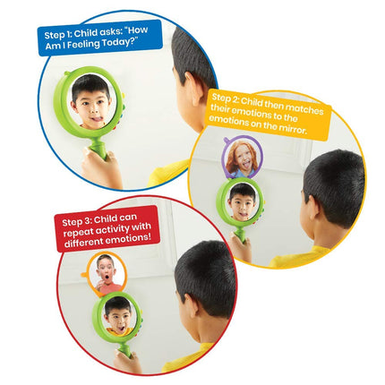 Learning Resources See My Feelings Mirror Set of 4, Calm Corner Resource