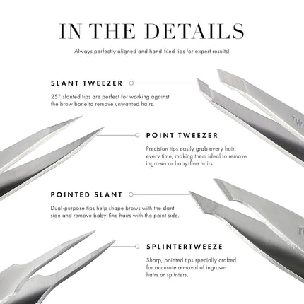 Tweezerman Rose Gold Mini Slant Tweezer