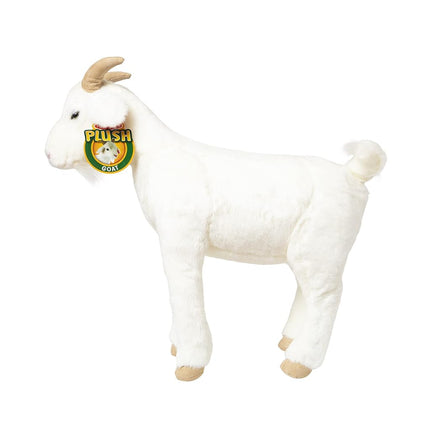 Melissa & Doug Standing Lifelike Plush Goat Stuffed Animal, 22 x 22.5 x 9