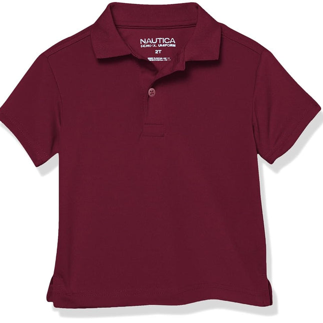 Nautica Boys' Short Sleeve Performance Polo