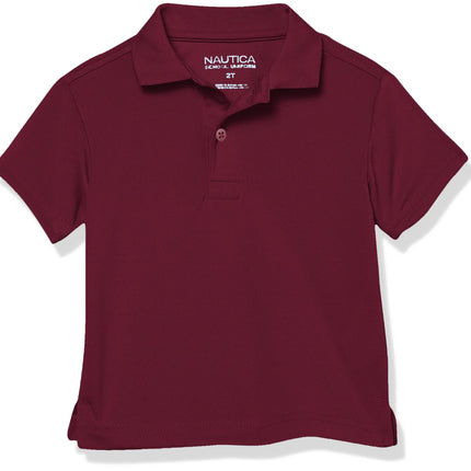 Nautica Boys' Short Sleeve Performance Polo