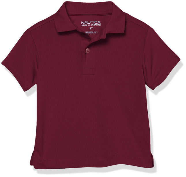 Nautica Boys' Short Sleeve Performance Polo