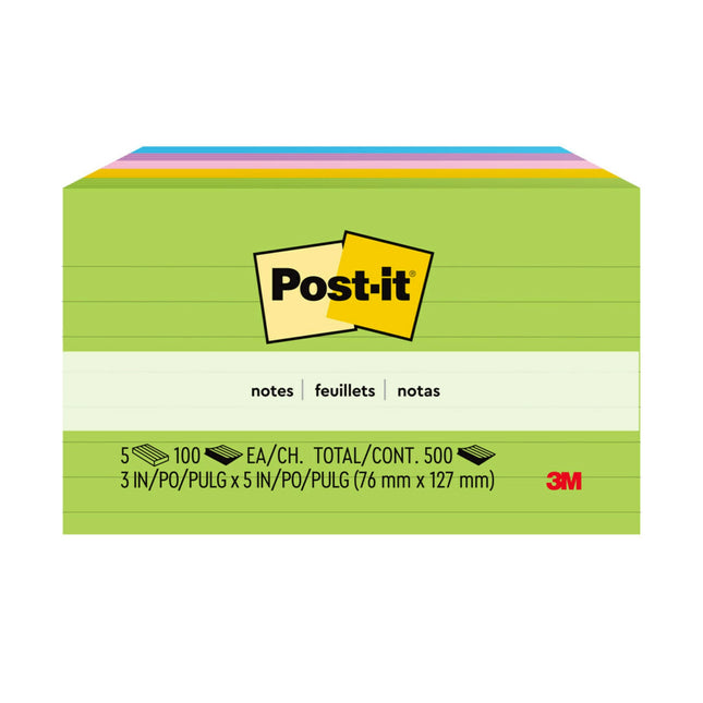 Post-it Notes, 3x5 in, 5 Pads, America's #1 Favori