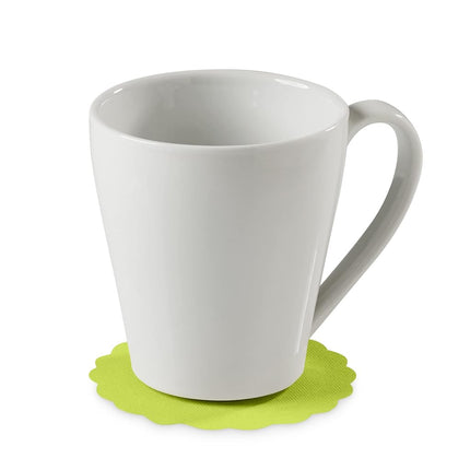 Disposable Kiwi Paper Coasters for Drinks, 3.5 Inch Round Coasters for Bar, Cocktail, Beverage, Wine Or Event, 500 Pack Bulk