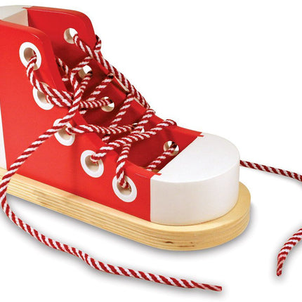 Wooden Lacing Shoe + FREE Melissa & Doug Scratch A