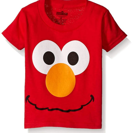 T-Shirt à Manches Courtes Enfant Garçon Sesame Street, Rouge, 4T