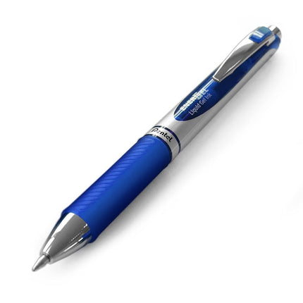 Pentel EnerGel XM BL77 - Retractable Liquid Gel Ink Pen - 0.7mm - 54% Recycled - Blue - Box of 12