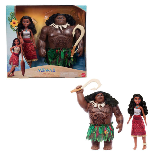 Mattel Disney Moana 2 Voyager 2 Doll Set, Moana & 