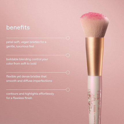 r.e.m. beauty x Wicked: For Good | Cherry Blossom Blush Brush | Soft, Plush Bristles | Perfect for Building and Blending | 1 Count