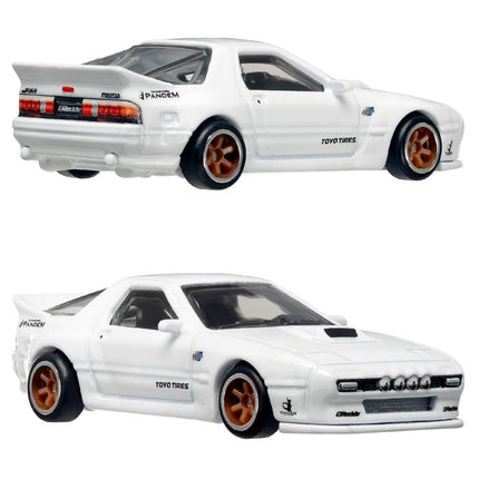 Hot Wheels Premium 2-Pack '04 Mazda Mazdaspeed Miata/Mazda RX7 FC Pandem HRR75 [Mini Car] [3 Years Old and Up]