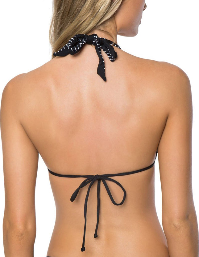 Haut de bikini réversible à dos nu O'Neill Bi-Coastal Revo pour femme, noir/noir, TP