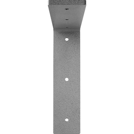 Ekena Millwork BKTM02X08X08HAHGY Steel Bracket Hamilton, 2"W x 8"D x 8"H, Hammered Gray