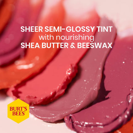 Burt's Bees 100% Natural Moisturising Tinted Lip Balm, Zinnia with Shea Butter and Botanical Waxes, 4.25g