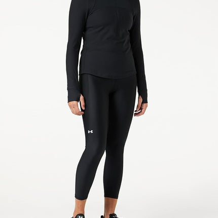 Under Armour Women's HeatGear Leggings De Tobillo Con Cintura Alta Antideslizante, Blacks, XL Tall