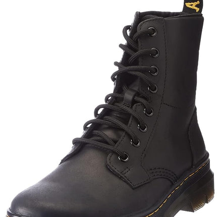 Dr. Martens Unisex-Adult Combs Leather, Black Wyom